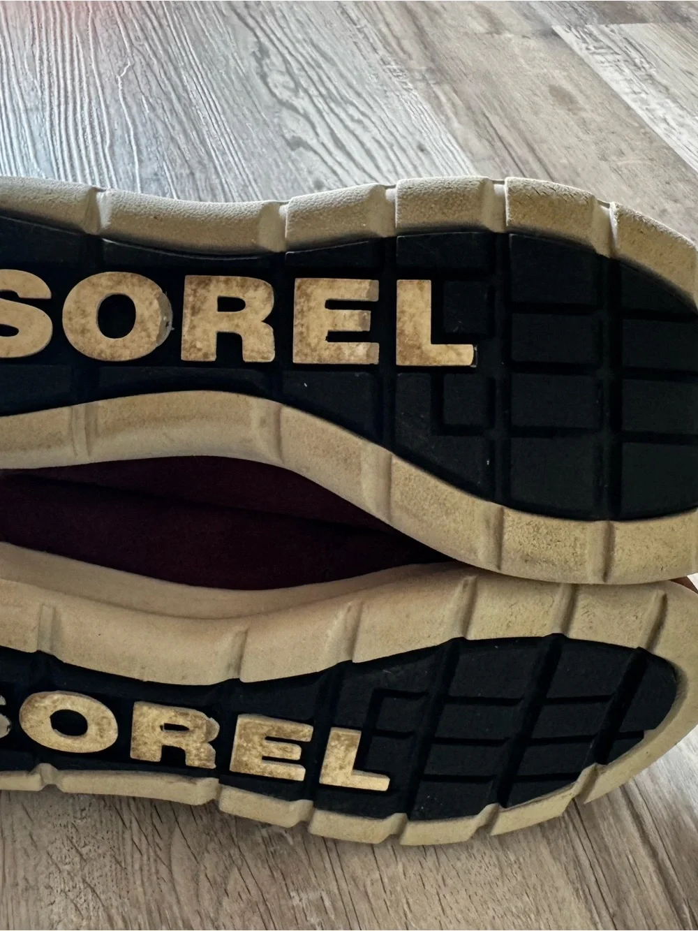 Sorel Women's Burgundy and Gray Winter Lace-Up Boots